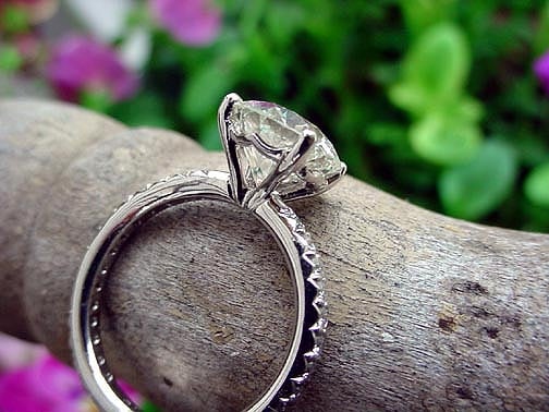 Pave Diamond Engagement Ring